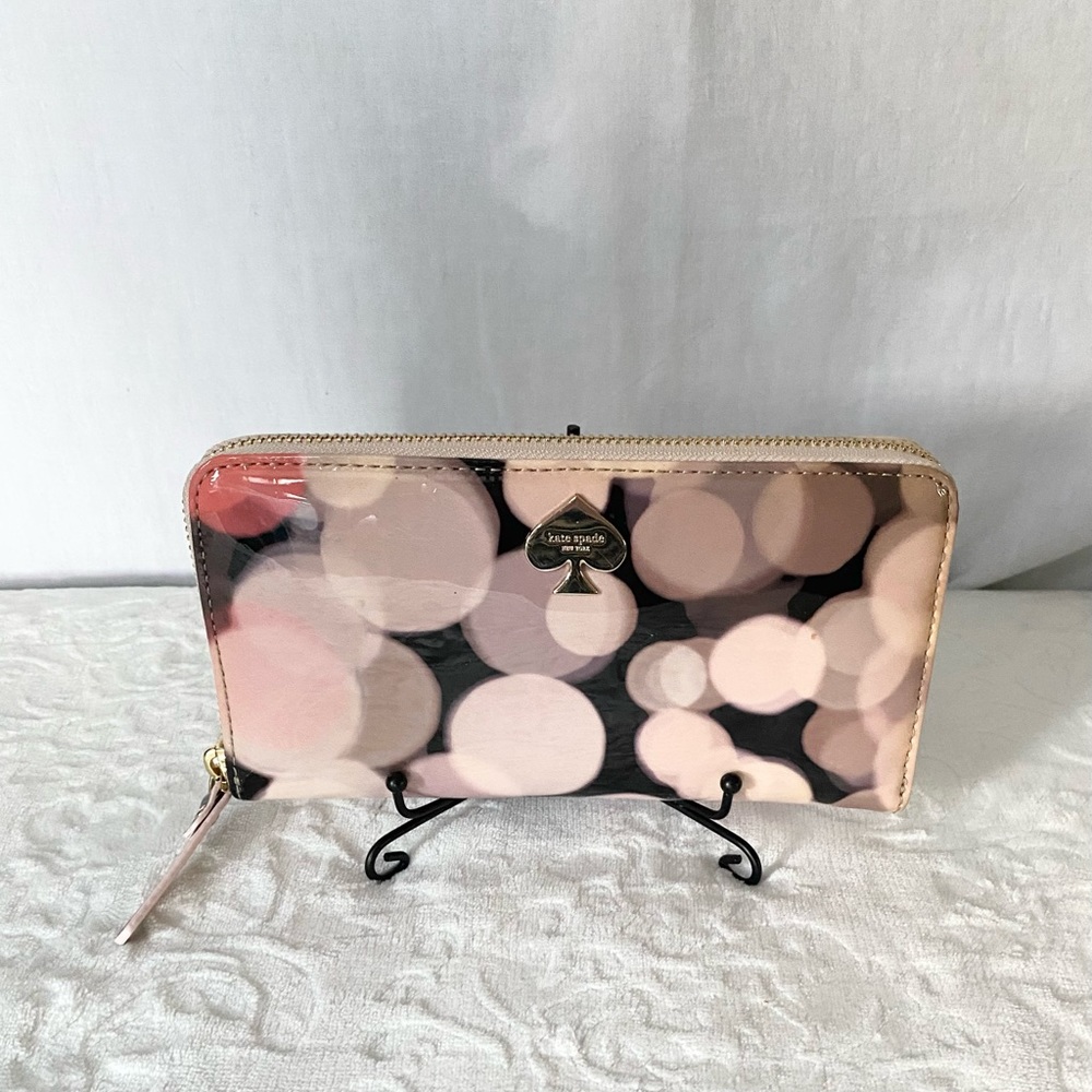Kate Spade Pink and Black Women's Wallet